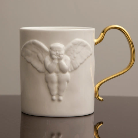 XIQI Angel Tea Mug(With Golden Handle）