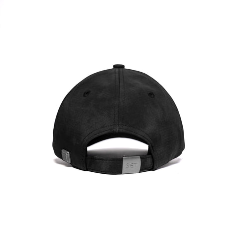 BLANK_SET Baseball Cap - Black Wax Paint Finish