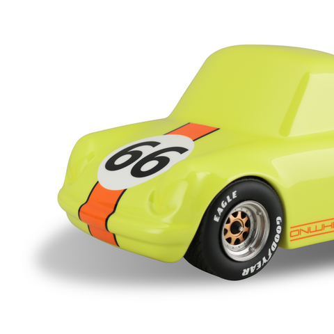 ON WHEELS Q CAR 1：24 Scale Models - P ver.  no.66 Lemon Yellow