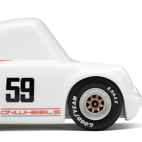 ON WHEELS Q CAR 1：24 Scale Models - P ver. no.60 Matt White